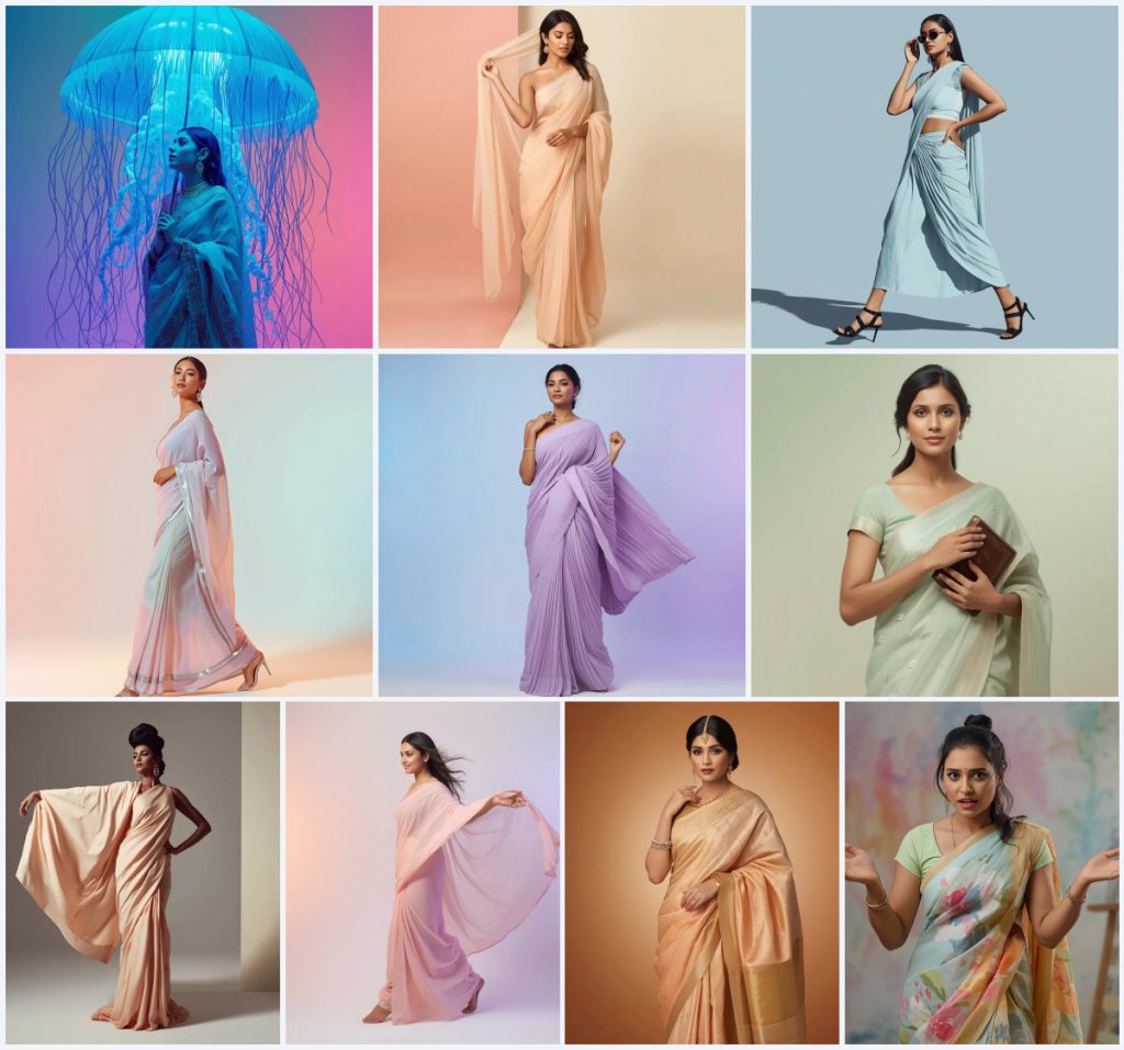 New 10 Prompt For Saree Look For Girl Instagram for Engaging Content | prompt for gemini ai girl style trending indian