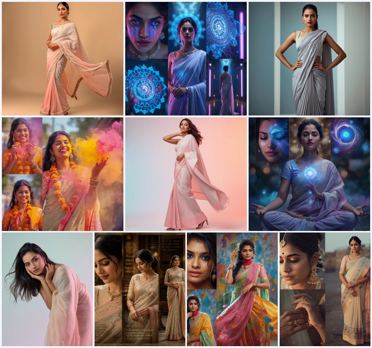 Top 10 Prompt For Saree Look For Girl In English for Clear Directions | prompt for traditional look for girl